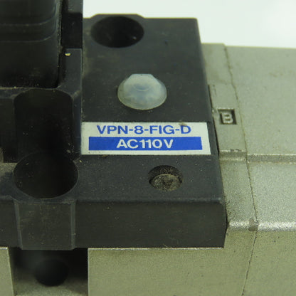 SMC VPN-8-FIG-D Pneumatic Air Dual Solenoid Valve 110VAC Coil