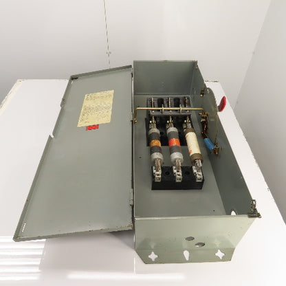 Westinghouse HFN364 200A Fusible Safety Disconnect Switch 600VAC 3-Pole