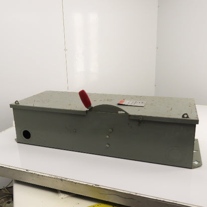Westinghouse HFN364 200A Fusible Safety Disconnect Switch 600VAC 3-Pole
