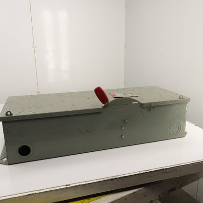 Westinghouse HFN364 200A Fusible Safety Disconnect Switch 600VAC 3-Pole