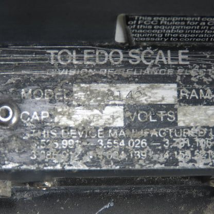 Toledo Scale Model 8142 Operator Control Panel 120V