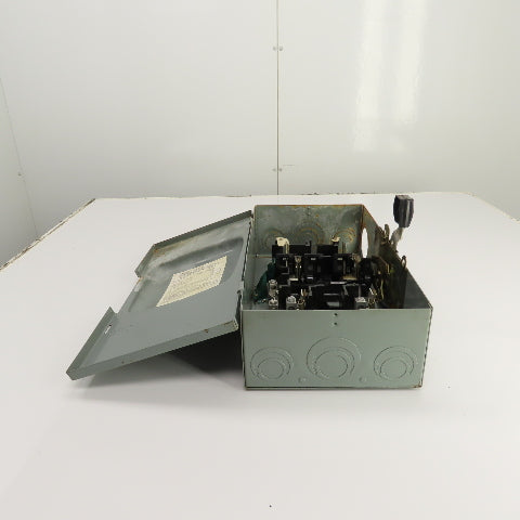 Square D D-223N 100A Fusible Safety Disconnect Switch 240VAC 2-Pole Type 1 Enc.