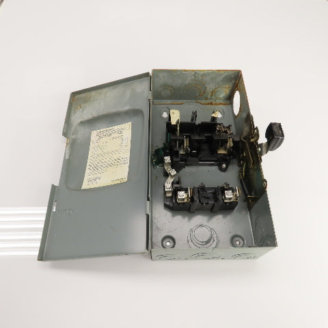 Square D D-223N 100A Fusible Safety Disconnect Switch 240VAC 2-Pole Type 1 Enc.