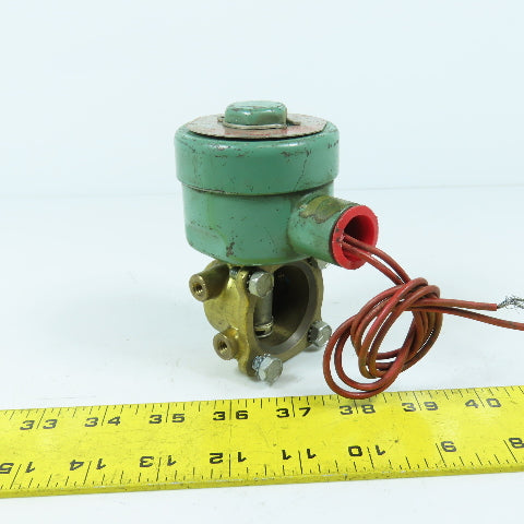 Asco 8342B2 1/4" 125PSI 3-Way Solenoid Valve Air Gas Water Oil 120V Coil