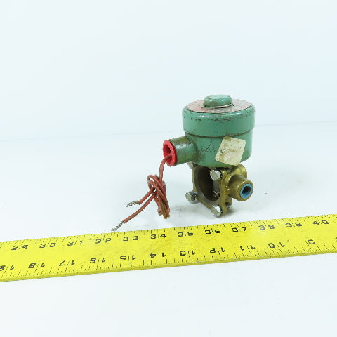 Asco 8342B2 1/4" 125PSI 3-Way Solenoid Valve Air Gas Water Oil 120V Coil