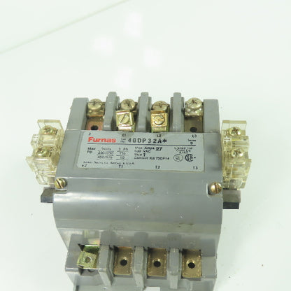 Furnas 40DP32A* Sioze 1 27A Lightning Contactor 600VAC 3Ph 110/120V Coil