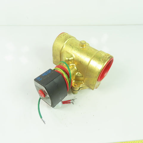 Asco EF8210G22V Red-Hat II Solenoid Valve 1-1/2" 5-150PSI 110/120V Coil