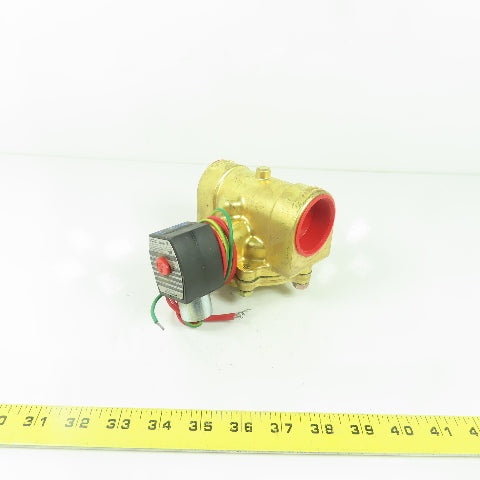 Asco EF8210G22V Red-Hat II Solenoid Valve 1-1/2" 5-150PSI 110/120V Coil