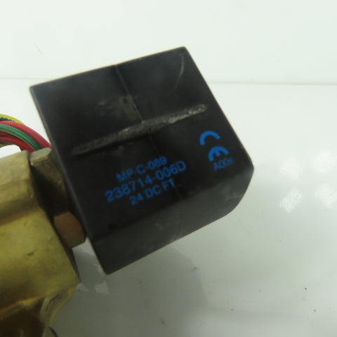 Asco EF8210G22V Red-Hat II Solenoid Valve 1-1/2" 5-125PSI 110/120V Coil