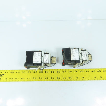 Square D PH40E 8501 Contactor Relay 20A 120V Coil W/ P1.40 Attachment Lot Of 2