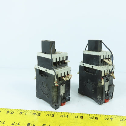 Square D PH40E 8501 Contactor Relay 20A 120V Coil W/ P1.40 Attachment Lot Of 2