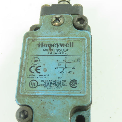 Honeywell GLAA01C Micro Switch Limit Switch