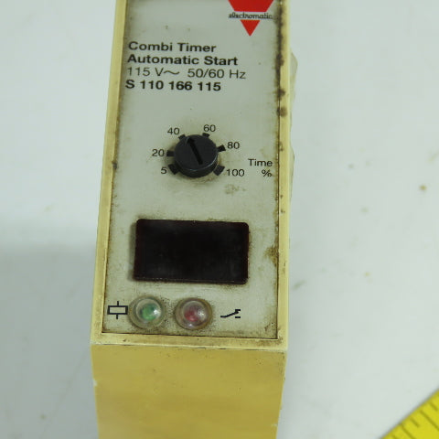 Carlo Gavazzi S 110 166 Combi Timer Automatic Start 115V 50-60HZ 5-100
