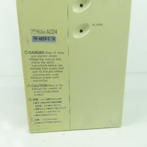Mitsubishi FR-A024-0.1K Freqrol 0.1kW Inverter Drive 200-230V 3PH 0.2-400HZ