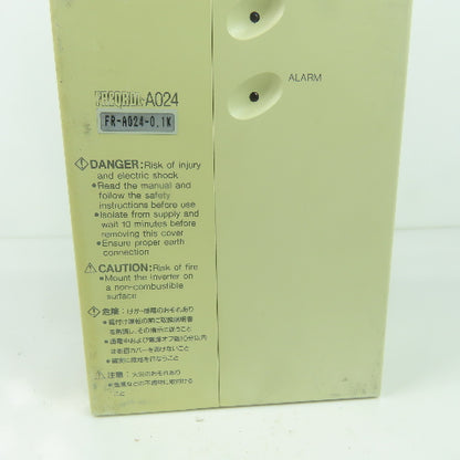 Mitsubishi FR-A024-0.1K Freqrol 0.1kW Inverter Drive 200-230V 3PH 0.2-400HZ