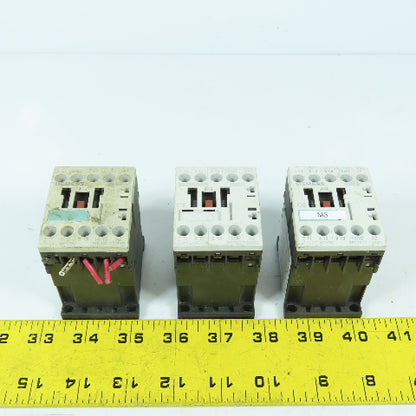 Siemens 3RT1017-1AK61 Sirius Contactor Relay 120V Coil Lot Of 3