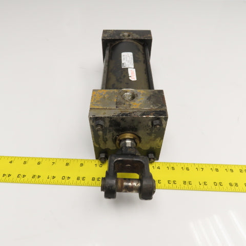 Parker BC2ANU14 4" Bore 6" Stroke Double Acting Clevis Mount Air Cylinder