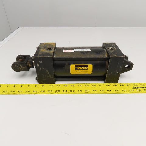 Parker BC2ANU14 4" Bore 6" Stroke Double Acting Clevis Mount Air Cylinder