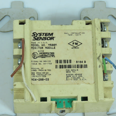 System Sensor M500M Monitor Module 15-32VDC Lot Of 2