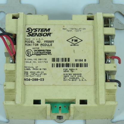 System Sensor M500M Monitor Module 15-32VDC Lot Of 2