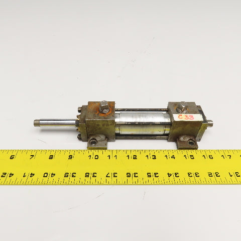Parker KC2AU19A19A 1" Bore 2" Stroke Double Rod Air Cylinder