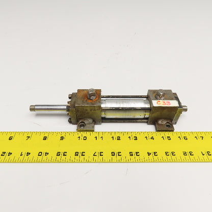 Parker KC2AU19A19A 1" Bore 2" Stroke Double Rod Air Cylinder
