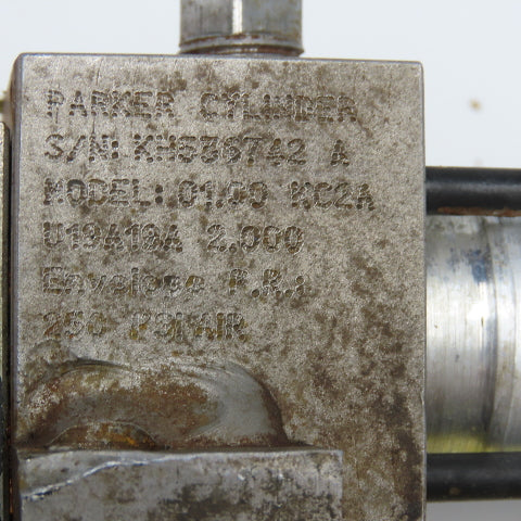 Parker KC2AU19A19A 1" Bore 2" Stroke Double Rod Air Cylinder