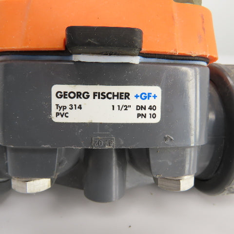 Georg Fischer Type 314 1-1/2" PVC Manual Diaphragm Valve DN 40