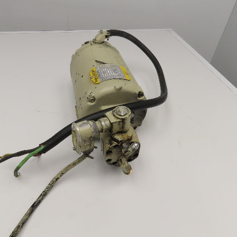 Baldor 3.2Hp 3450RPM 3Ph 208-230/460v Motor & Barnes Hydraulic Gear Pump