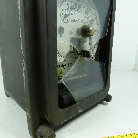 General Electric 700X64G307 Class 10 Kilowatthours Meter 120V 3PH (Broken Glass)