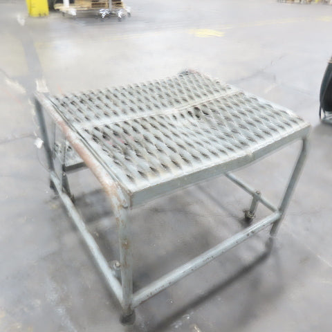 Cotterman 2-Step Steel Rolling Ladder Steps 24" Wide 20" Tall