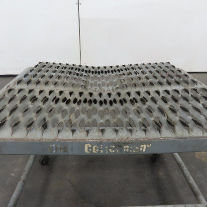 Cotterman 2-Step Steel Rolling Ladder Steps 24" Wide 20" Tall