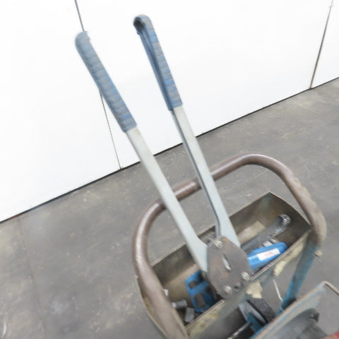 5/8" Plastic Banding Strapping Dispenser Cart W/ (2)Tensioner & Crimper