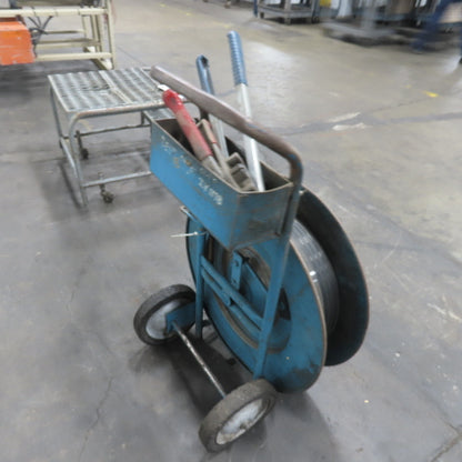 5/8" Plastic Banding Strapping Dispenser Cart W/ (2)Tensioner & Crimper