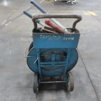 5/8" Plastic Banding Strapping Dispenser Cart W/ (2)Tensioner & Crimper