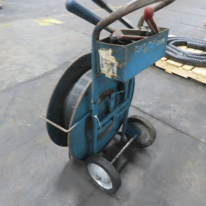 5/8" Plastic Banding Strapping Dispenser Cart W/ (2)Tensioner & Crimper