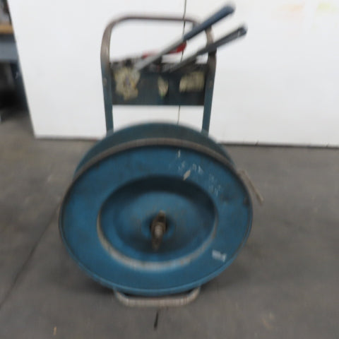 5/8" Plastic Banding Strapping Dispenser Cart W/ (2)Tensioner & Crimper