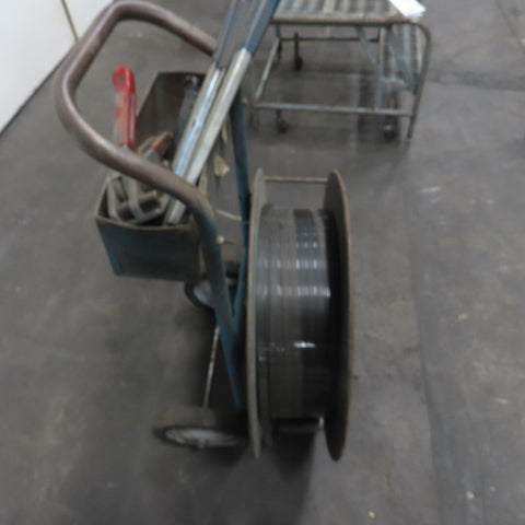 5/8" Plastic Banding Strapping Dispenser Cart W/ (2)Tensioner & Crimper