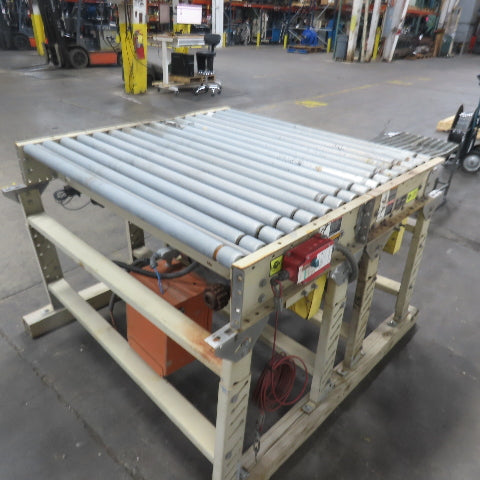 ACS 51" x 48" 2-Section Power Roller Conveyor 3Ph 230/460V 48"BF 60FPM