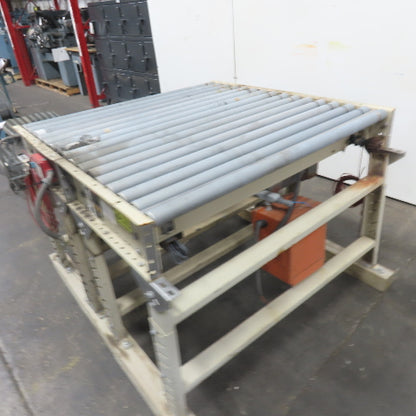 ACS 51" x 48" 2-Section Power Roller Conveyor 3Ph 230/460V 48"BF 60FPM