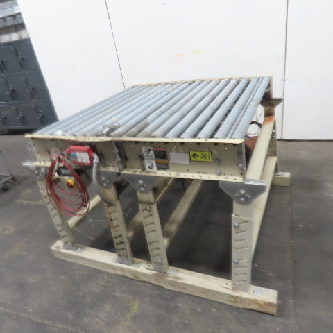 ACS 51" x 48" 2-Section Power Roller Conveyor 3Ph 230/460V 48"BF 60FPM