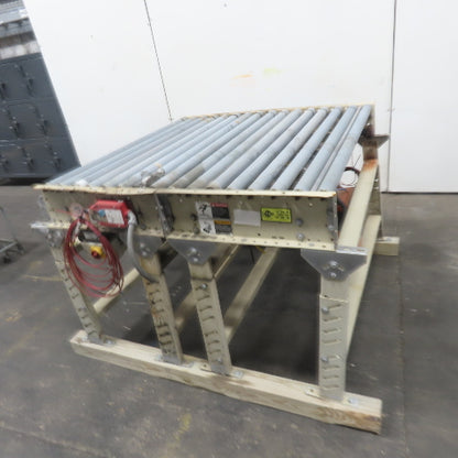 ACS 51" x 48" 2-Section Power Roller Conveyor 3Ph 230/460V 48"BF 60FPM