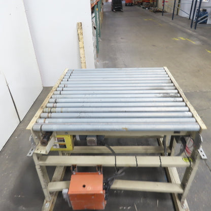 ACS 51" x 48" 2-Section Power Roller Conveyor 3Ph 230/460V 48"BF 60FPM