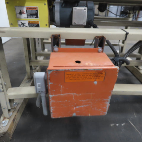 ACS 51" x 48" 2-Section Power Roller Conveyor 3Ph 230/460V 48"BF 60FPM