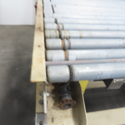 ACS 51" x 48" 2-Section Power Roller Conveyor 3Ph 230/460V 48"BF 60FPM