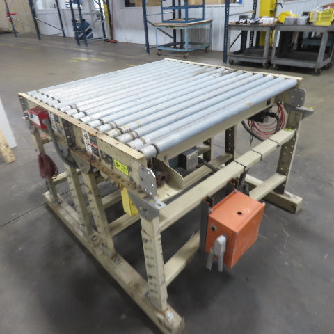 ACS 51" x 48" 2-Section Power Roller Conveyor 3Ph 230/460V 48"BF 60FPM