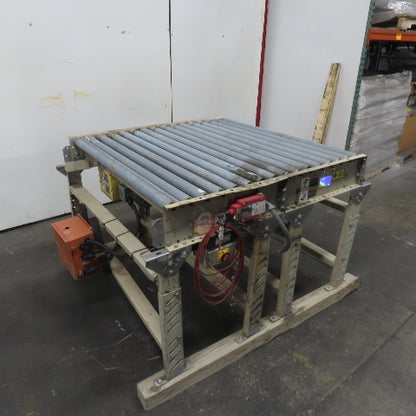 ACS 51" x 48" 2-Section Power Roller Conveyor 3Ph 230/460V 48"BF 60FPM