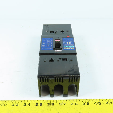 Mitsubishi NF100-CS 100A 3-Pole Circuit Breaker 600VAC W/ Covers