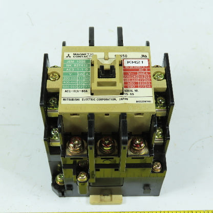 Mitsubishi S-K50 Magnetic Contactor 50A 3-Pole 200-240V Coil