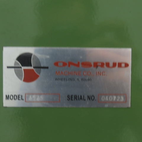 Onsrud W525 7.5HP Throat Over Arm Pin Horn Router 3Ph 460V 25-1/2" Throat